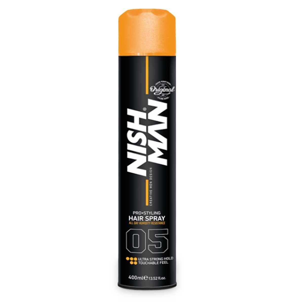 Nishman hair styling spray ultra hold (05) 400 ml