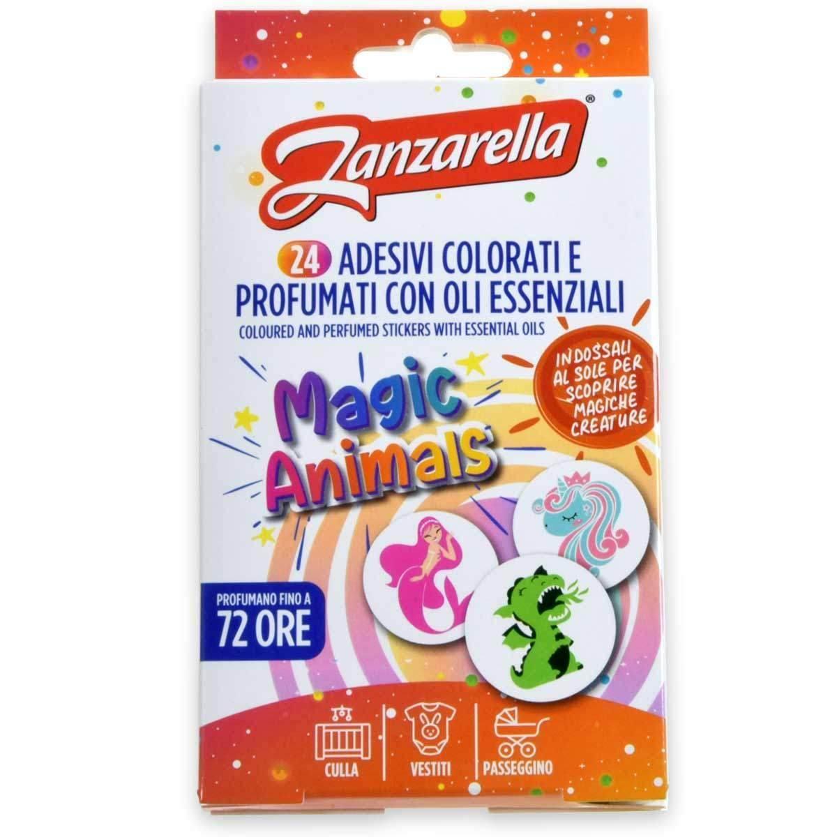 Zanzarella sticker magic animals - 24 pz.