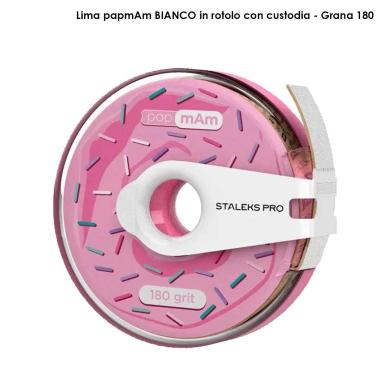 Staleks nastro di ricambio papmam expert in una bobina di plastica staleks pro, grana 180