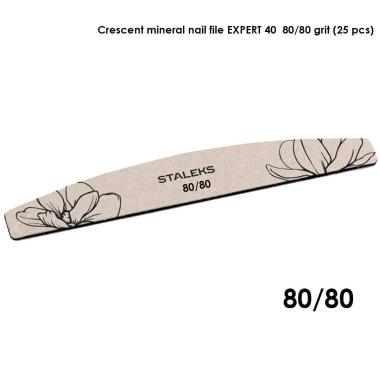 Staleks lima minerale a forma di mezzaluna expert 40 grana 80/80 (25 pz)