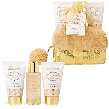 Idc institute scented bath gold bag set 4pcs