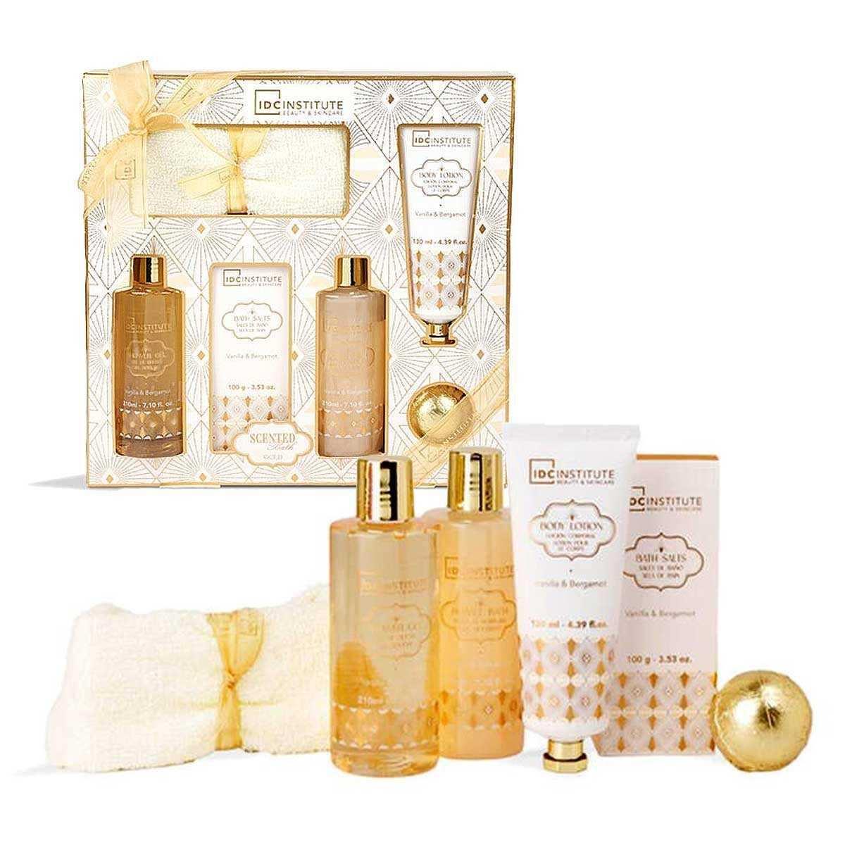 Idc institute scented bath gold gift set 6pcs