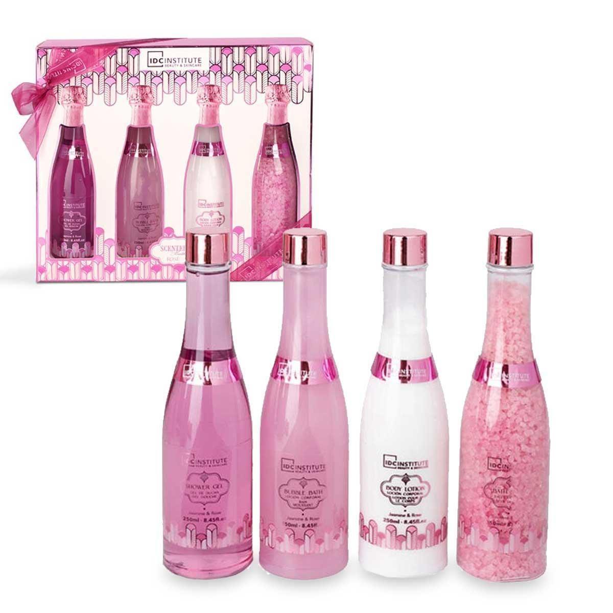 Idc inst.  scented bath rose champagne set 4 pcs