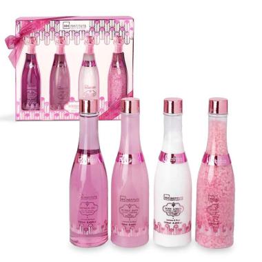 Idc inst.  scented bath rose champagne set 4 pcs