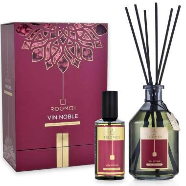 Coffret roomoi vin noble 500ml + home spray 200 ml + sticks