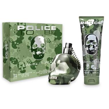 Police to be camouflage for man gift set edtv 40 ml + body shampoo 100 ml