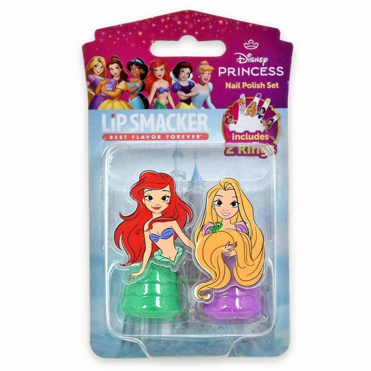 Princess nail polish duo set - rapunzel & little mermaid<br>