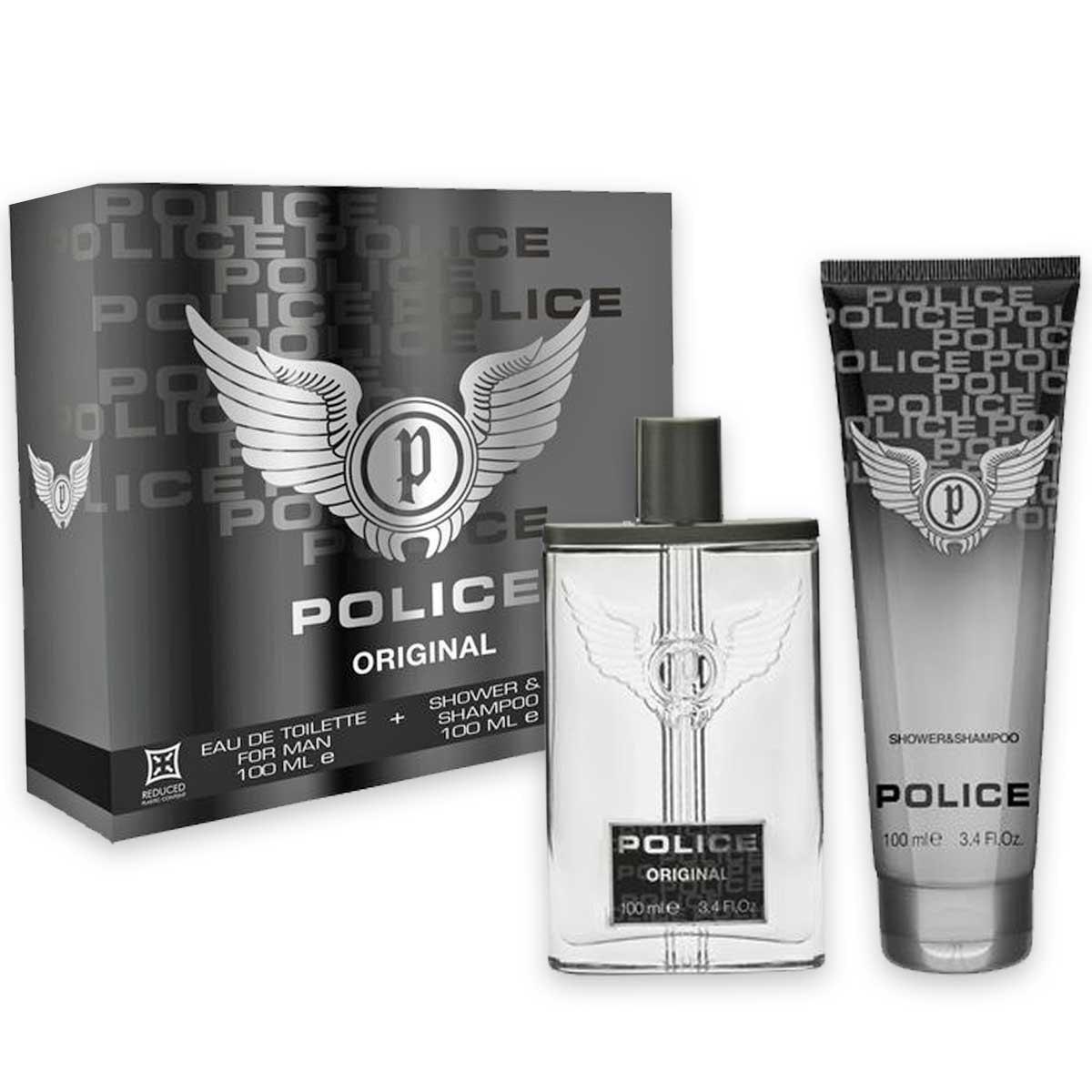 Police original man gift set edtv 100 ml + shower&shampoo 100 ml