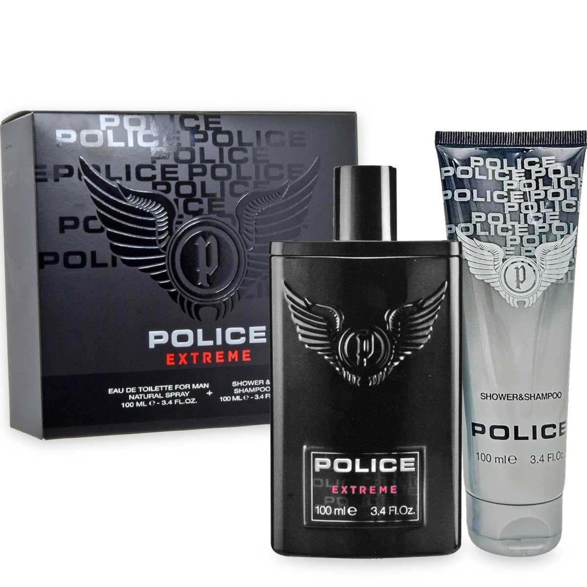 Police extreme man gift set edtv 100 ml + shower&shampoo 100 ml