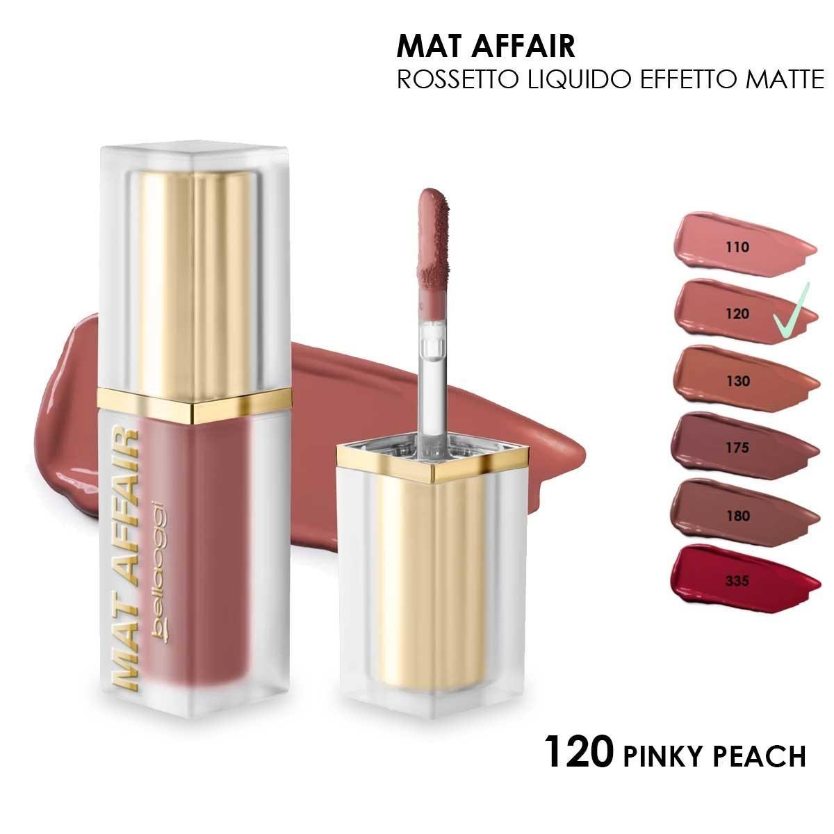 Bella oggi mat affair new rossetto liquido mat pinky peach
