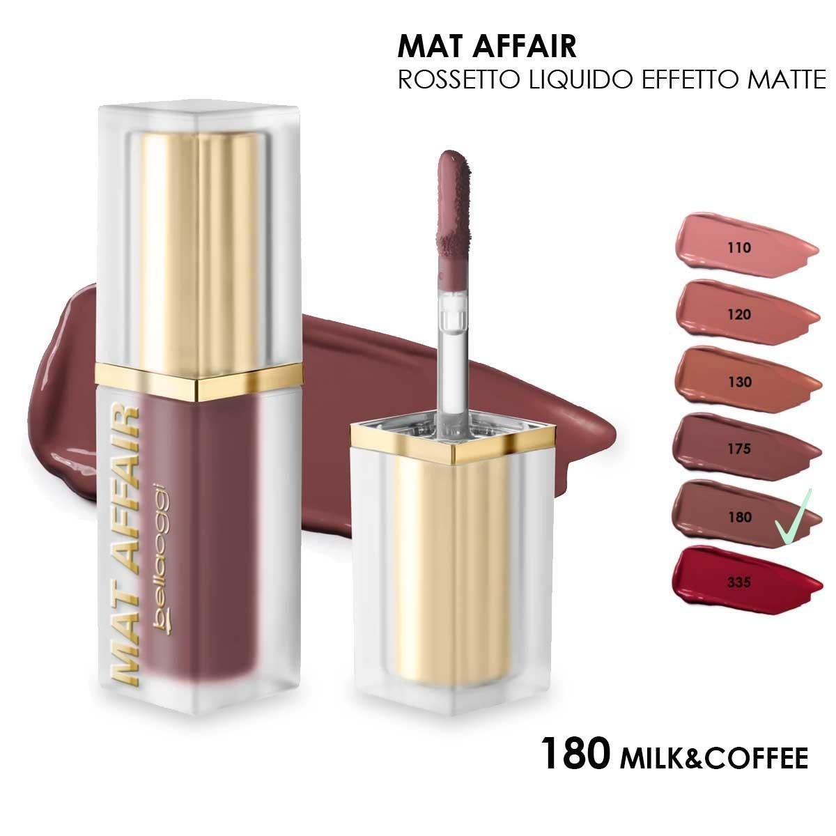 Bella oggi mat affair new rossetto liquido milk & coffee
