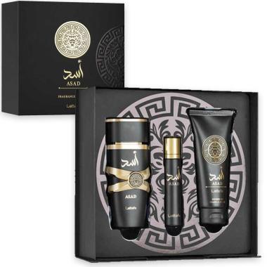 Lattafa asad(m)set edp 100+edp 12 ml + shower gel 100 ml