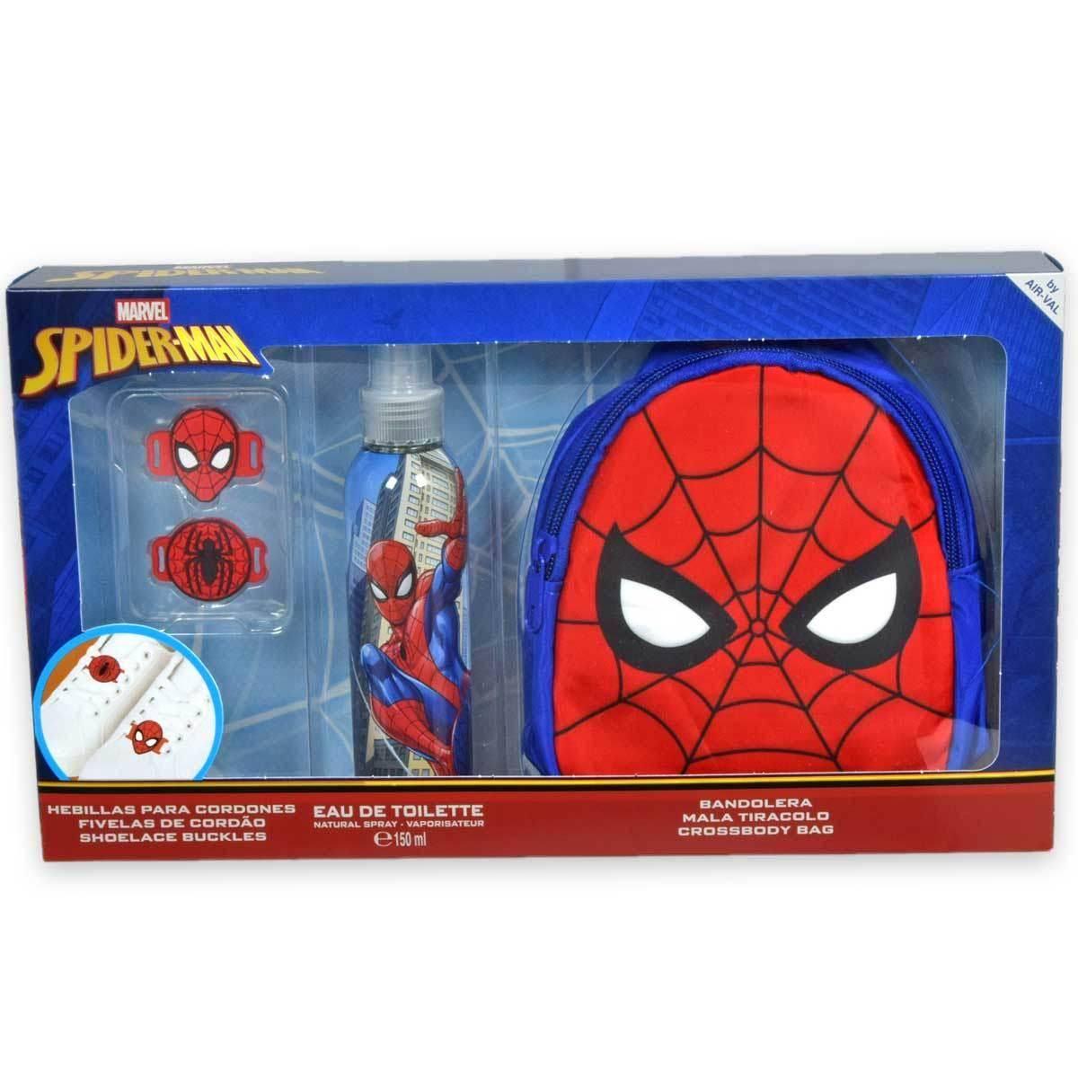 Spiderman giftset edt 150ml + tracolla + fibbie per lacci