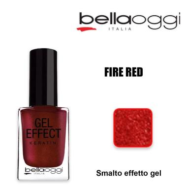 Gel effect keratin smalto effetto gel con cheratina fire red