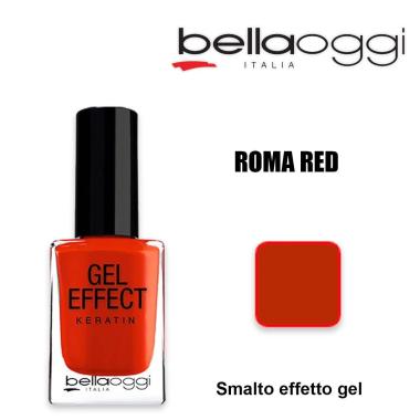 Gel effect keratin smalto effetto gel con cheratina roma red