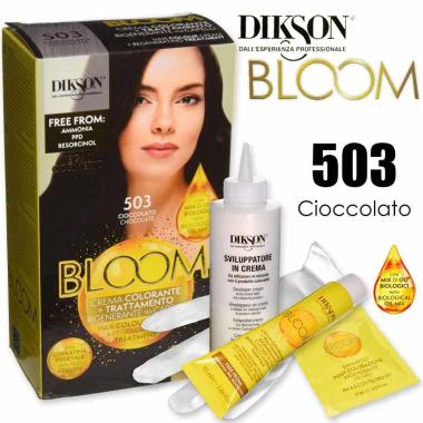 Dikson bloom crema colorante con cheratina 503 cioccolato