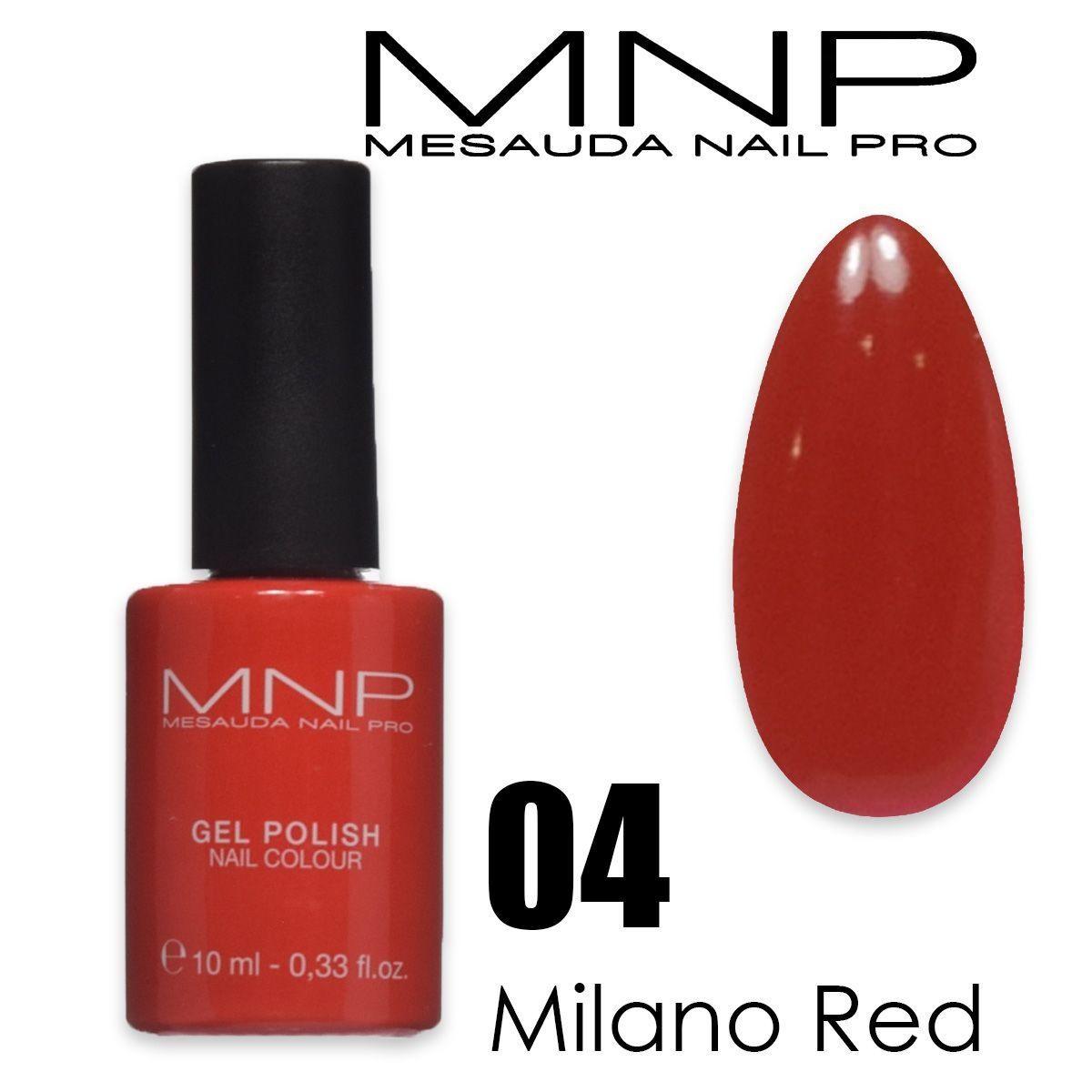 Mesauda 10 ml gel polish 04 milano red