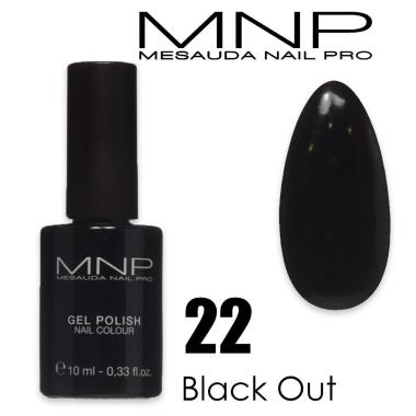 Mesauda 10 ml gel polish 022 black out