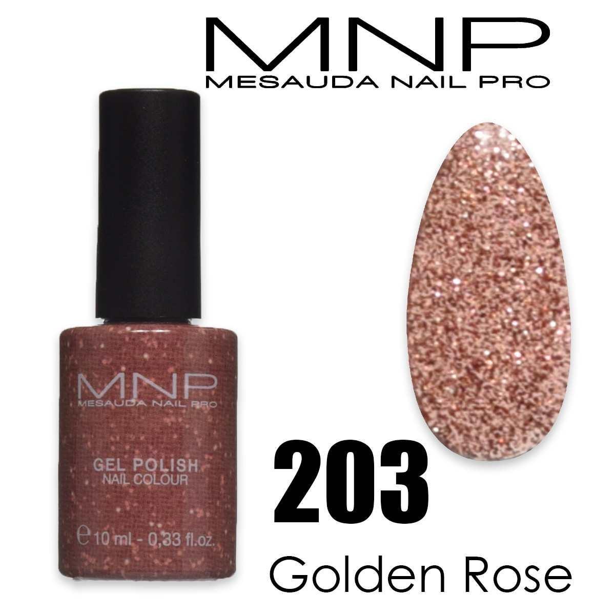 Mesauda 10 ml gel polish 203 golden rose