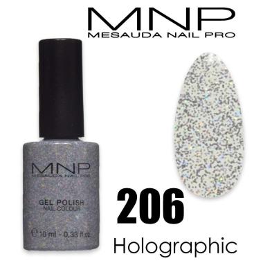 Mesauda 10 ml gel polish 206 holographic