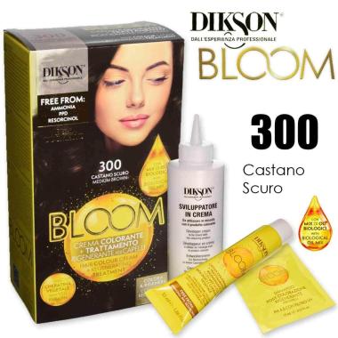 Dikson bloom crema colorante con cheratina 300 castano scuro