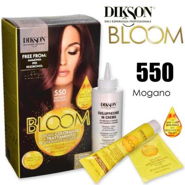 Dikson bloom crema colorante con cheratina 550 mogano