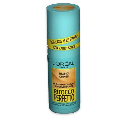 L'oreal ritocco perfetto 75 ml biondo chiaro dorato