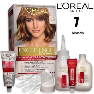 L'oreal colorazione triplo trattamento excellence n 7