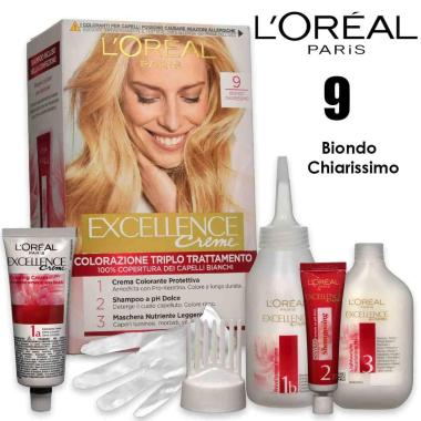 L'oreal colorazione triplo trattamento excellence n 9