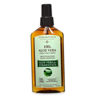 L' erboristica  acqua spray 100% aloe bio fermentata 200 ml