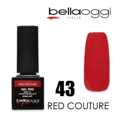 Bella oggi gel pro semipermanente 43 red couture