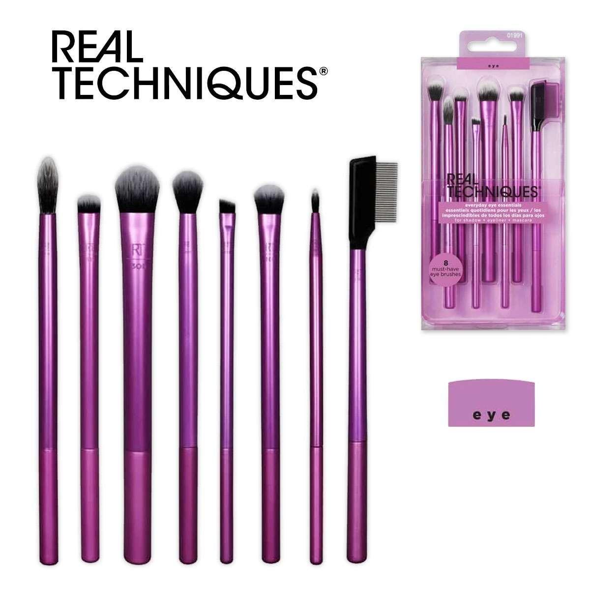 Real techniques Real techniques everyday eye essential set 8 pennelli occhi  40002 079625019919
