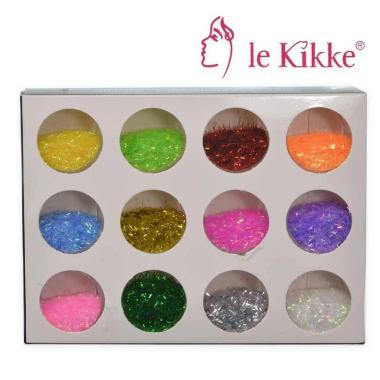 Glitter per unghie box 12 barattolini