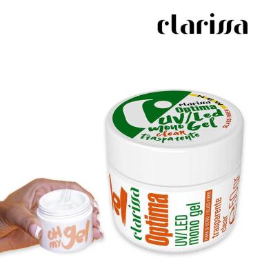 Clarissa optima uv/led monogel trasparente fibra di vetro 25 gr