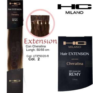 Hc milano extension cheratina remy 50/55 cm 20 pz col.2