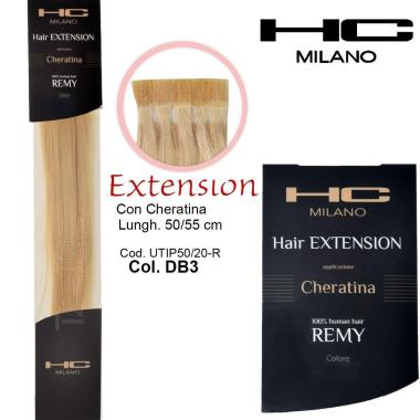 Hc milano extension cheratina remy 50/55 cm 20 pz col.db3