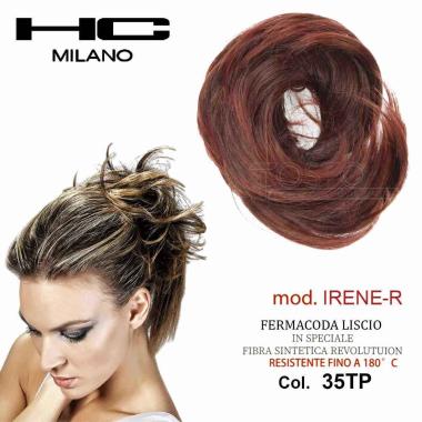 Hc milano fermacoda liscio mod.irene col.35tp castano chiaro rame 5.4