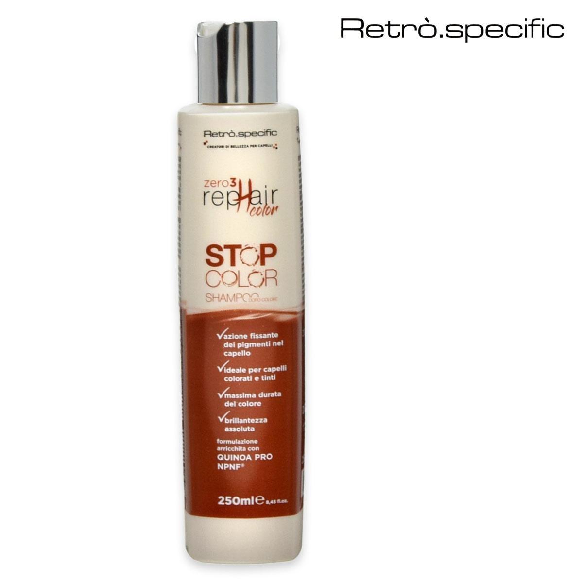 Retro' zero3 new stop color shampoo 250ml