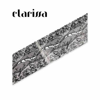 Clarissa foil black pizzo 100 x 4 cm