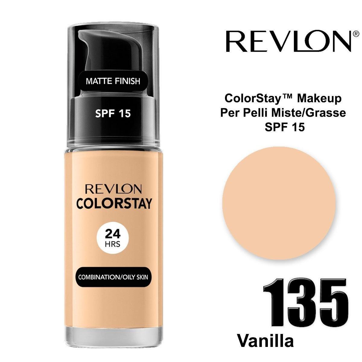 Revlon colorstay makeup oily skin vanilla 135