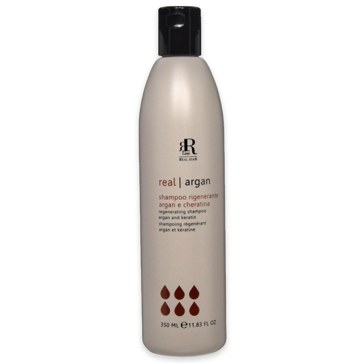 Pettenon rr line real argan shampoo rigenerante argan e cheratina 350 ml