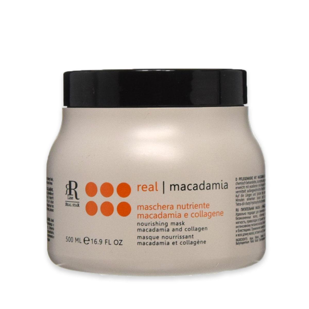 Pettenon rr line real macadamia maschera nutriente macadamia e collagene 500 ml<br>