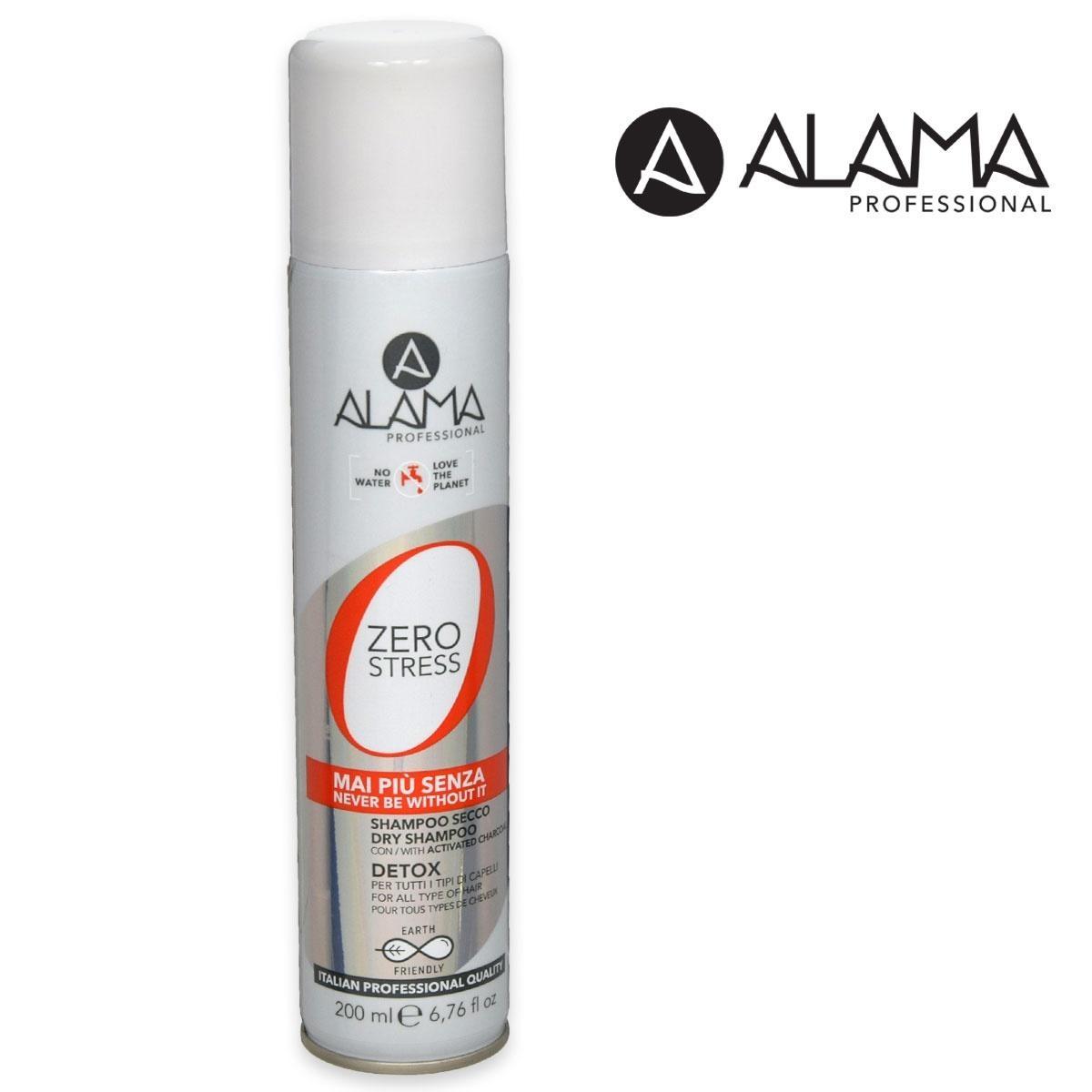 Alama professional zero stress shampoo secco detox per tutti i tipi di capelli 200 ml<br>