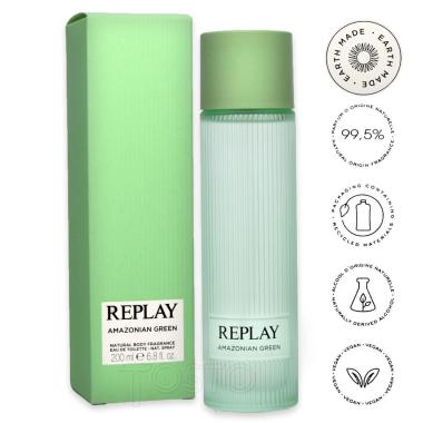 Replay earth made amazonian green light edt 200 ml