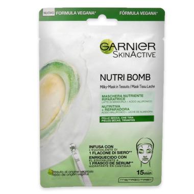 Garnier maschera viso in tessuto nutri bomb mandorla