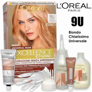 L'oreal colorazione triplo trattamento excellence nude biondo chiarissimo